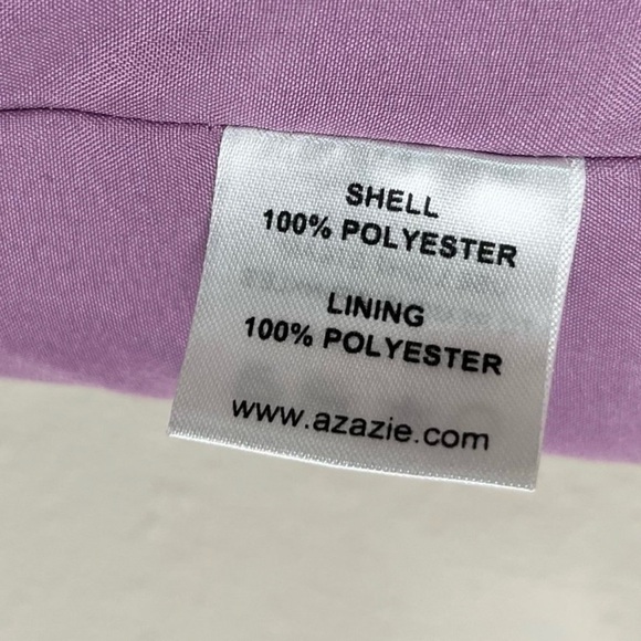 Azazie Women's Purple Halter Bonnie Bridesmaid Dress A8 A10 Maxi Long Sleeveless - Picture 7 of 13